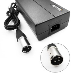 VONBLAY 54V Smart Charger Microphone Connector XLR Head for 48V Li-ion Battery E-Bike Electric Bicycle E-Scooter Battery UL Listed