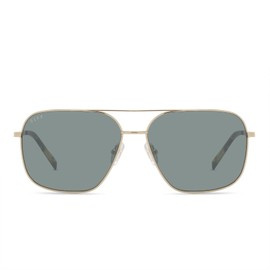 DIFF JONAS - GOLD + G15 POLARIZED SUNGLASSES, Gold, 61mm