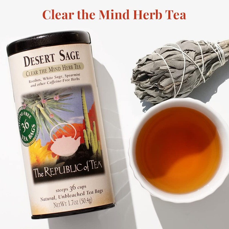 The Republic of Tea - Desert Sage Herbal Tea, 250