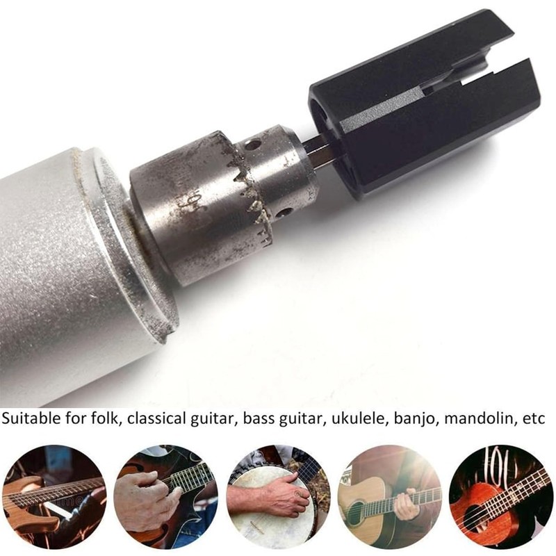 1 Pcs Guitar Electric Drill Hexagonal Accessories, Guitar String Winder
