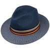 Lipodo Corinaldo Bogart Straw Hat, Multicoloured, Made in Italy, Men's