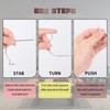 40 Pieces Picture Hangers Super Hooks, PinCute Hercules Hooks Drywall