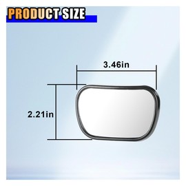 Car Mirror for Baby, Universal Car Interior Rearview Baby Observation Mirror, Shatterproof & Adjustable Safety Seat Rear View Mirror, Wide Angle Convex Mirror for Children (2PCS)