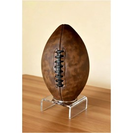 Clear Acrylic Football Stand, 5mm Thickened Display Holder for Basketball, Volleyball, Soccer Ball and Other Sports Memorabilia Home Decoration