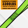TUMAX Soft Loop Motorcycle Tie-Down Straps, 1100 lb Load Capacity