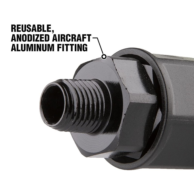 Flexzilla Pro Air Hose Reusable Fitting with Ball Swivel, 3/8