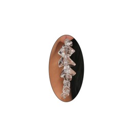 Chunky Acrylic Clear Long Dangle Earrings for Women,Irregular Large Ice Beaded Dangling Earrings,Fun Unique Thick Jewelry Prom Accessories (Clear)