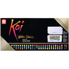 Sakura Studio Set Koi Watercolor Kit, 72 colors, Assorted
