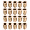 sourcing map Threaded Insert Nuts Zinc Alloy Hexagon Socket M8