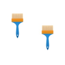 Artibetter 2 Pinceles De Cera Y Pintura De Tiza Para Muebles Cepillos Profesionales Versátiles De Fibra Química Para Decoración Y Manualidades 7.87X3.93 Pulgadas