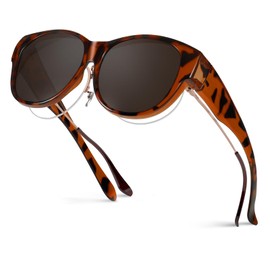 Hifot Polarized Fit Over Glasses Sunglasses Womens Men, Sunglasses Over Glasses With UV Protection, Trendy Round Sunglasses to Fit Over Glasses, Fit Over Sunglasses for Women Men