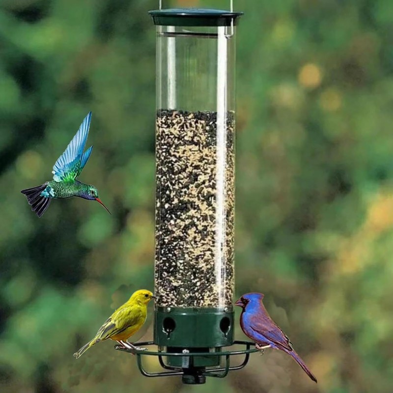 Sobeta Squirrel Bird Feeder - Keeps Birds Happy and Squirrels