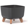 Prosperplast Gracia Square Flower Pot with Removable Legs Including Insert