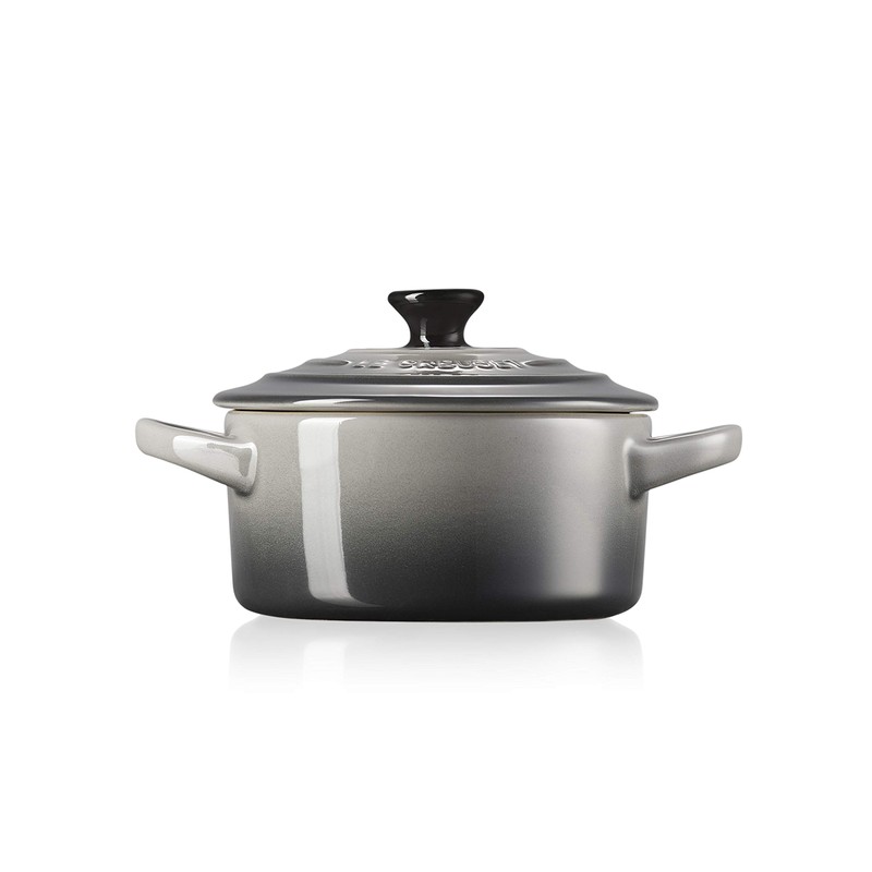 LE CREUSET Stoneware Petite Round Casserole, 0.25 L, Flint, 71901104440100