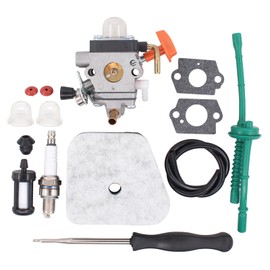 Carburettor Kit Repair with Air Filter Petrol Filter Spark Plug Pump Check Valve Seal Fuel Filter Petrol Hose for Stihl FS100 FS 87 R FS 90 HL95 HT 101 KM 100 R KM100R KM 90R FS 130