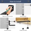 MLOQI 4 Pack Floating Shelf Bracket Heavy Duty, Hidden Shelf