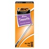 BIC Cristal Xtra Smooth Black Ballpoint Pens, Medium Point (1.0mm),