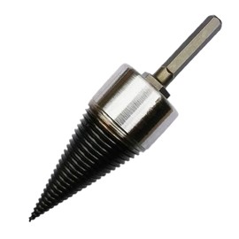 Heavy Wood Drill Bit Firewood Log Splitter U Anti-Skid Thread U Screw Splitting Cone Screw Cone Driver Fire Wood Log Splitter Hex Shank Handle Large,1.45 Lb Diameter (42 mm)