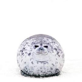 RUNYA Blob Seal Pillow Cute Chubby Seal Plush Toy Stuffed Animals