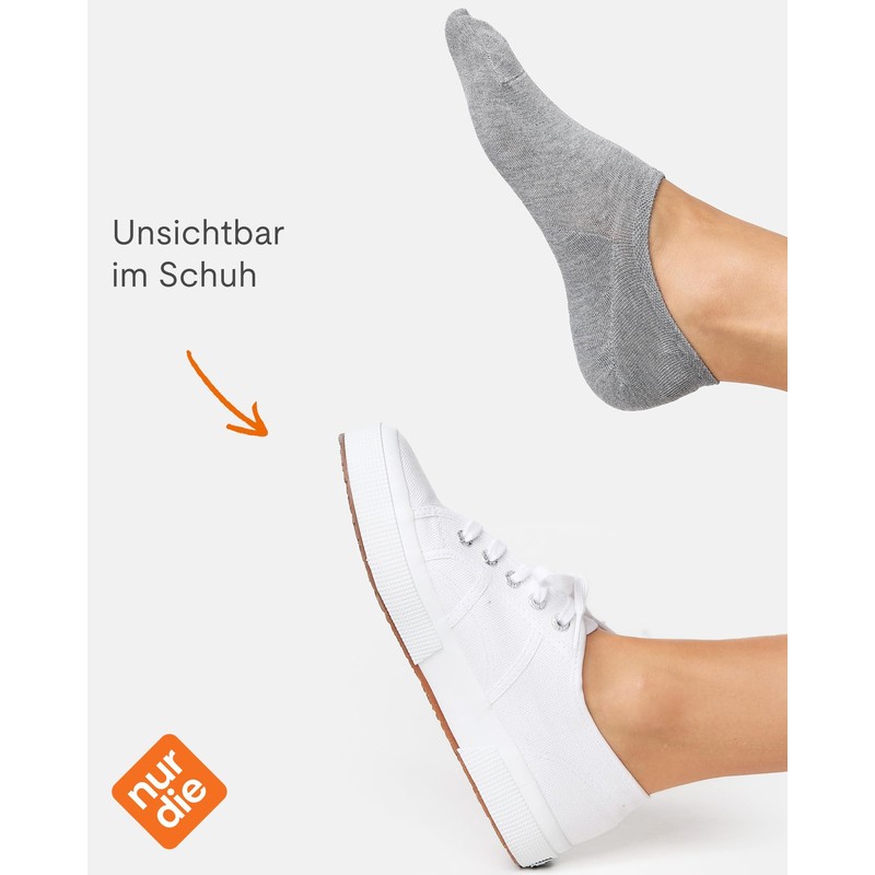 Nur Die Women's Trainers, Light grey, 39 - 42