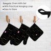 Samgula Black Cats Oven Mitts and Pot Holders Sets Cool