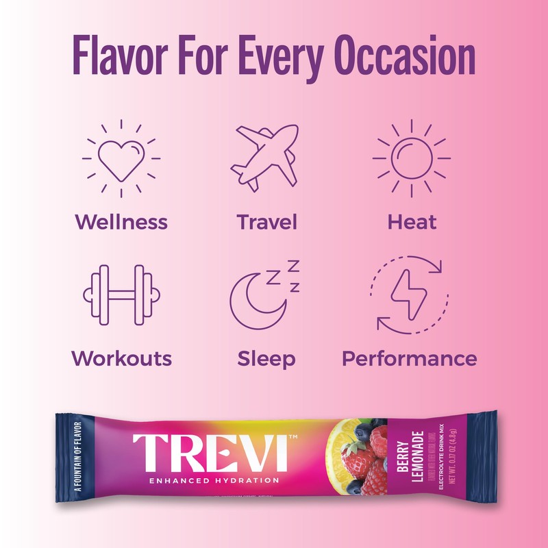 TREVI™ Sugar Free Electrolytes - Drink Mix Hydration Powder Packets