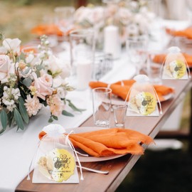 Saysurey 12 Pcs Wedding Thank You Gifts for Guests Dry Flower Resin Fridge Magnets with Gift Bags Wedding Party Favors Souvenir Gift for Bridal Shower