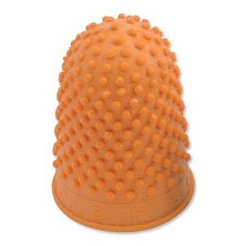 Quality Thimblette Rubber for Note-counting Page-turning Size 3 Extra Large Orange Ref 265509 [Pack 10]