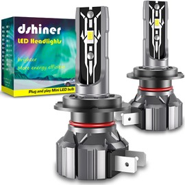 H7 LED Headlight, Motorcycle, High Brightness, Built-In Canceller, Compatible with Vehicle Inspection, H7 LED Bulb, For High Beam, For Motorcycles, 6000K-6500k, White, Halogen Size, 12 V, Fanless CREE