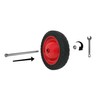 Shepherd Hardware 8" Semi-Pneumatic Replacement Wheel – Diamond Tread Rubber