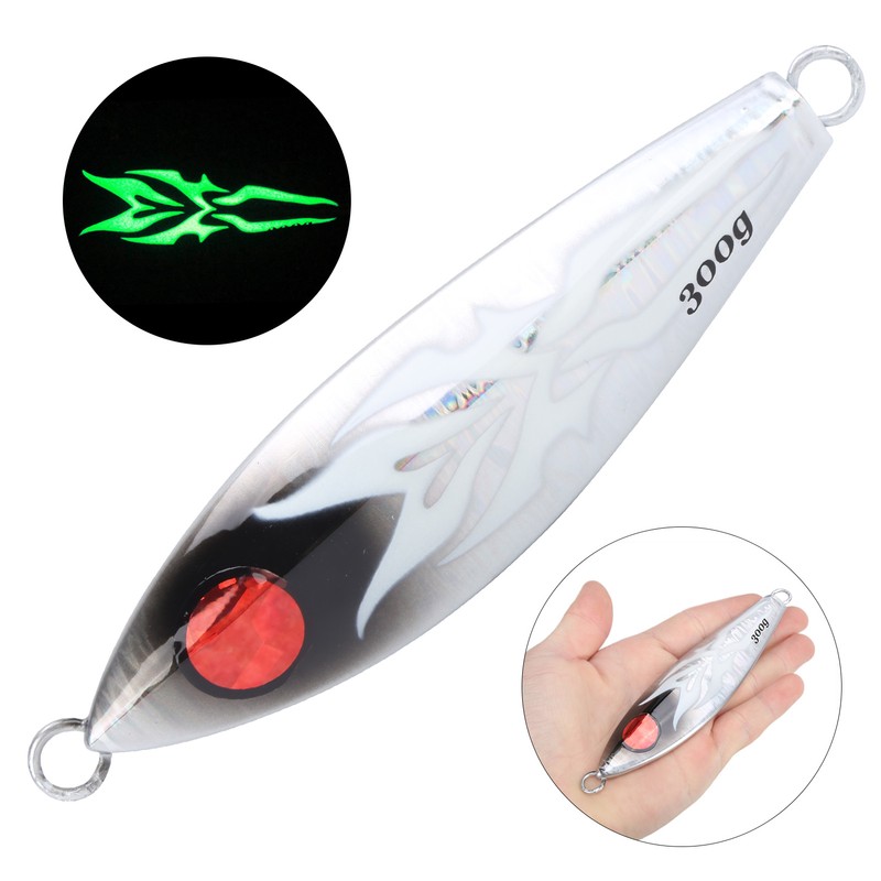 Night Light Slow Shake Luminous Artificial Iron Plate Bait Sea