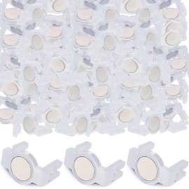 Macarrie 64 Pcs Magnetic Sockets Light Clips Christmas Light Clips Compatible with Clear, C9 Magnetic Light Clip Hang Hooks Bulk for C9 Holiday Lighting Sockets Outdoor Patio Christmas Lighting