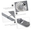 Mobestech Detachable Aluminum Laptop Cooling Pad 8 Gear Height Adjustment