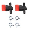 Buckbock 1/4" Inline Gas Fuel Shut Cut Off Valve for