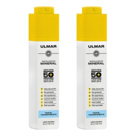 Protector Solar Facial Mineral Ulmar Piel Sensible 2pzs