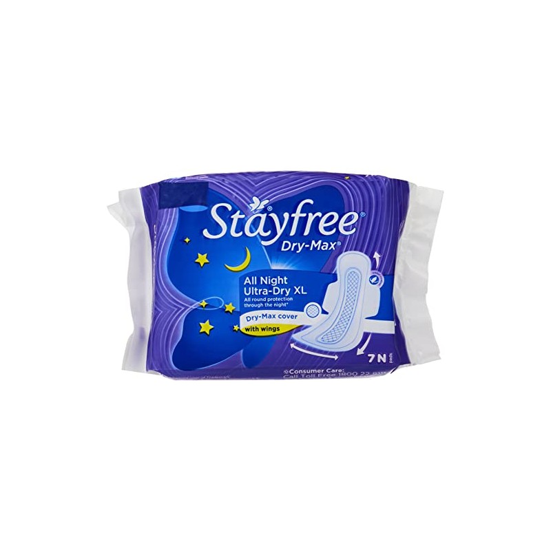 Stayfree Dry-Max All Night Ultra-Thin with Wings - X-Large (7