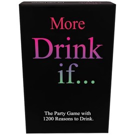 More Drink If...| Party Game | Drinking Game | 200 Cards with 1200 Reasons to Drink | Kheper Games