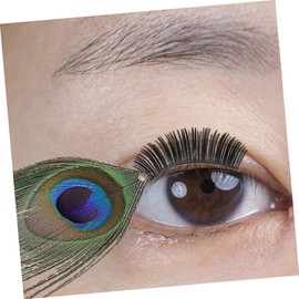 OHPHCALL Natural Peacock False Eyelashes Diy Strip Lashes Individual Lash Cluster for Festival