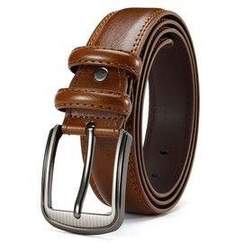DOOPAI Mens Leather Belt Jeans Black Brown Belt Fashion & Classic Designs for Work Business and Casual