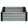 Grapevine Galvanized Steel Raised Garden Bed, Rectangular, 2-Tone