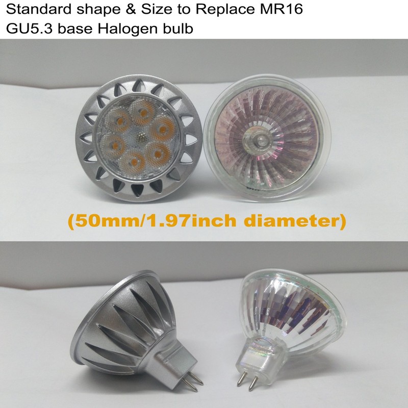 ALIDE MR16 7W GU5.3 Led Bulbs Replace 50W-75W Halogen Equivalent,2700K