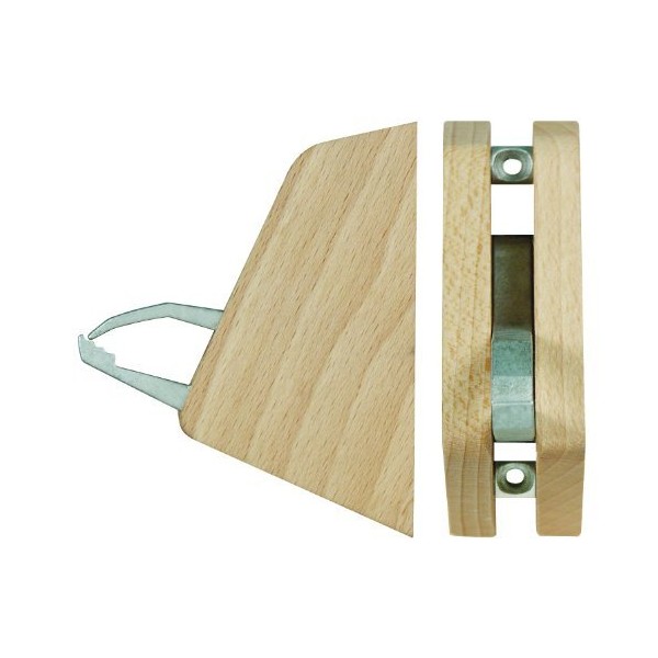 LINDEN SWEDEN Clever Hook - Wall Hook for Robes and Coats - Perfect to Use as a Kitchen Towel Holder - Holds up to 40 Pounds and Includes Screws for Easy Mounting - 3¼” x 2¼” x 1¼” - Beechwood