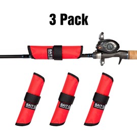 The Rod Glove 6" Bait Glove, Lure Wrap, Fishing Bait Cover, Bass, Walleye, Trout, Perch Fishing from, 3 Pack