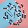 24 Colors Acrylic Pigments Set with 3Pcs Painting Pens Students