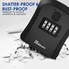 2 Pack Key Lock Box, Waterproof 4 Digits Combination Lockbox