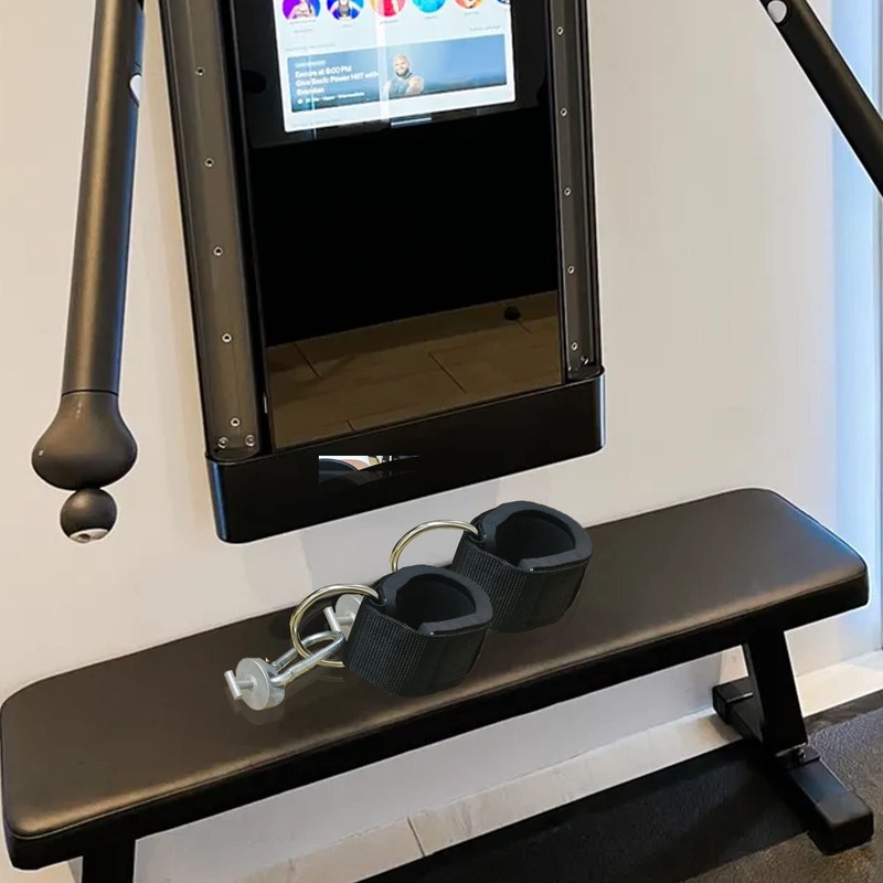 JILINWEI Ankle Workout Straps for Tonal Gym Machine, Black Adjustable