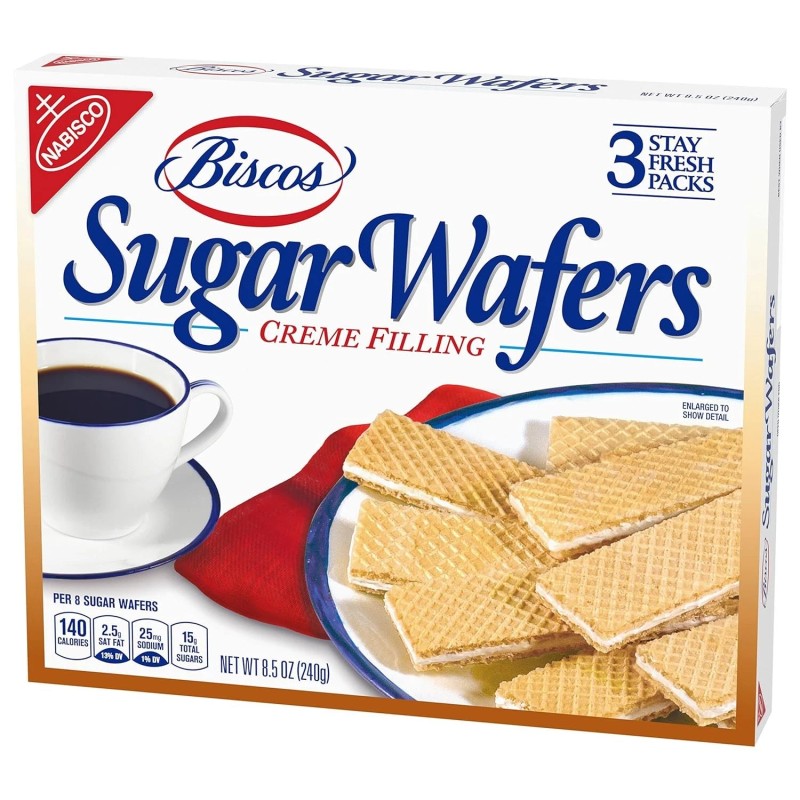 Nabisco Biscos Creme Filled Sugar Wafers, 6 - 8.5 oz