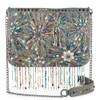 Mary Frances Dazzler Beaded Handbag Fireworks-Inspired Rhinestone Fringe Crossbody Bag,