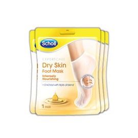Scholl Foot Mask Triple Oil, Six Pairs, One Size
