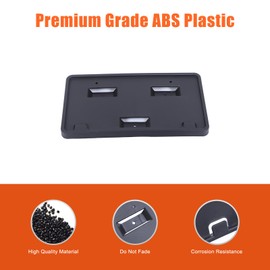 Front Bumper License Plate Frame Bracket ABS Tag Holder Compatible with Ford Transit 2015-2019 Replacement for CK4Z17A385AA / FO1068156